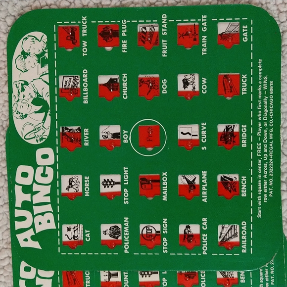 Classic 1960s Collectable Auto Bingo Set of 4 - Picture 2 of 9